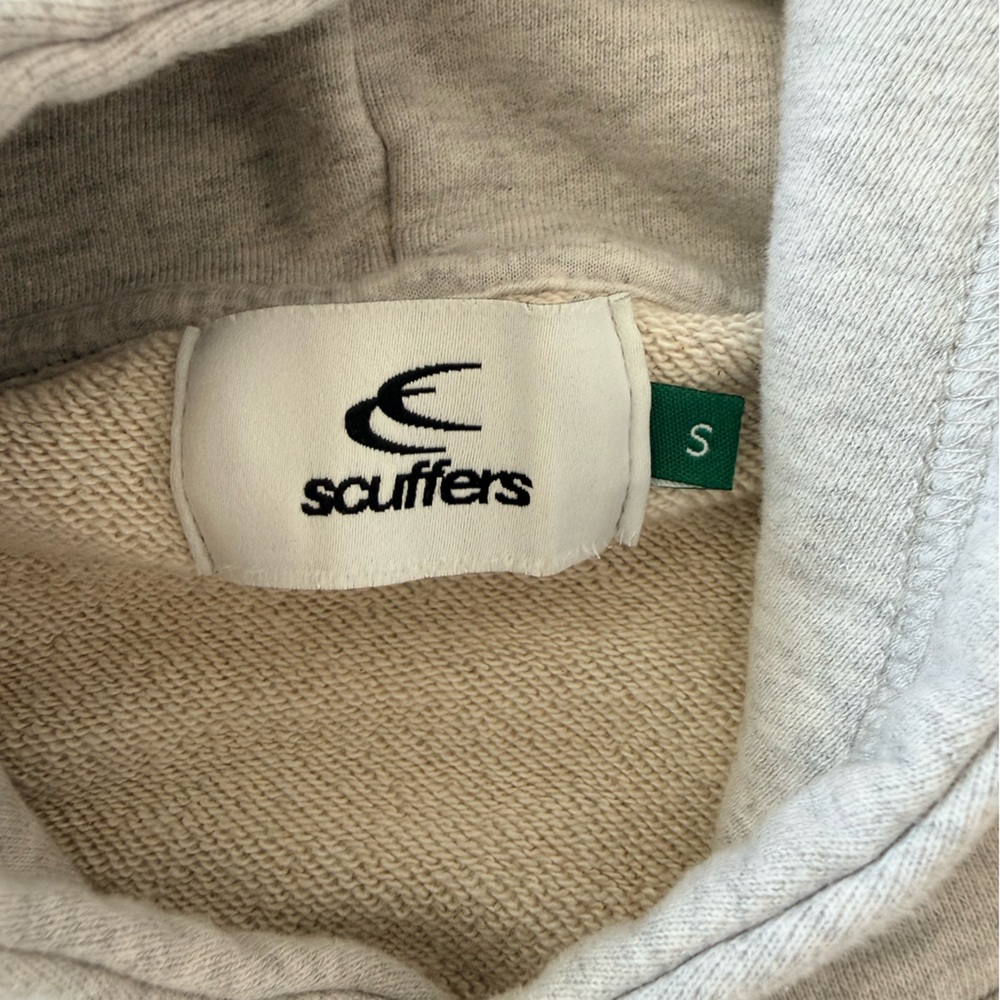 Scuffers Gray Hooded Sweatshirt with Logo - Picture 2 of 3